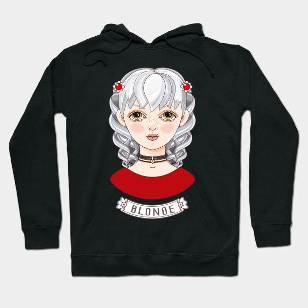 White Haired Blonde Hoodie by ByVili